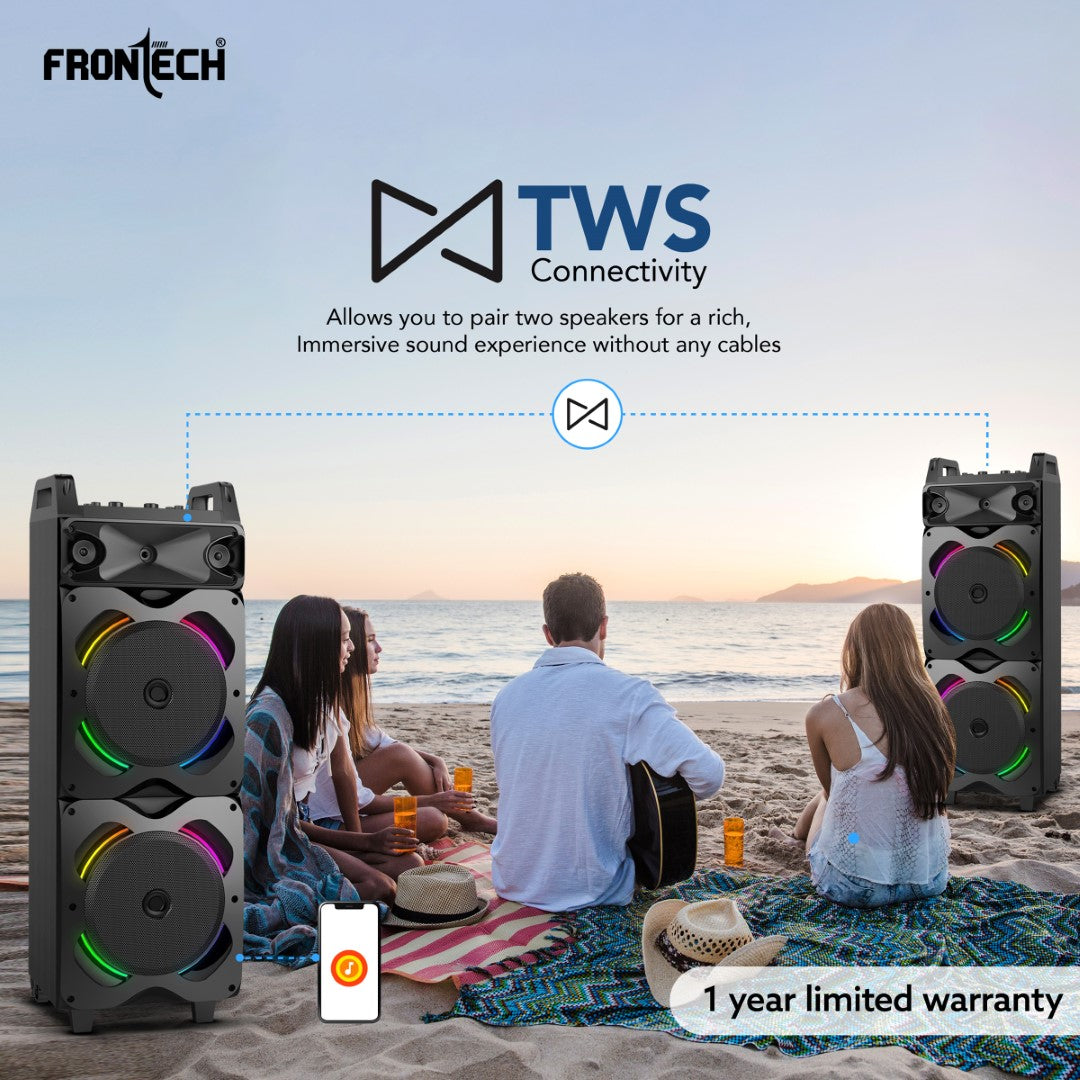 Frontech 140W Bluetooth Trolley Speaker (SW-0203) Frontech 140W Bluetooth Trolley Speaker (SW-0203)